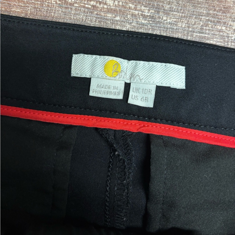 Boden | VGUC Black Business Trousers Pants Work Office 7/8 Length, 6R Size - Picture 5 of 8